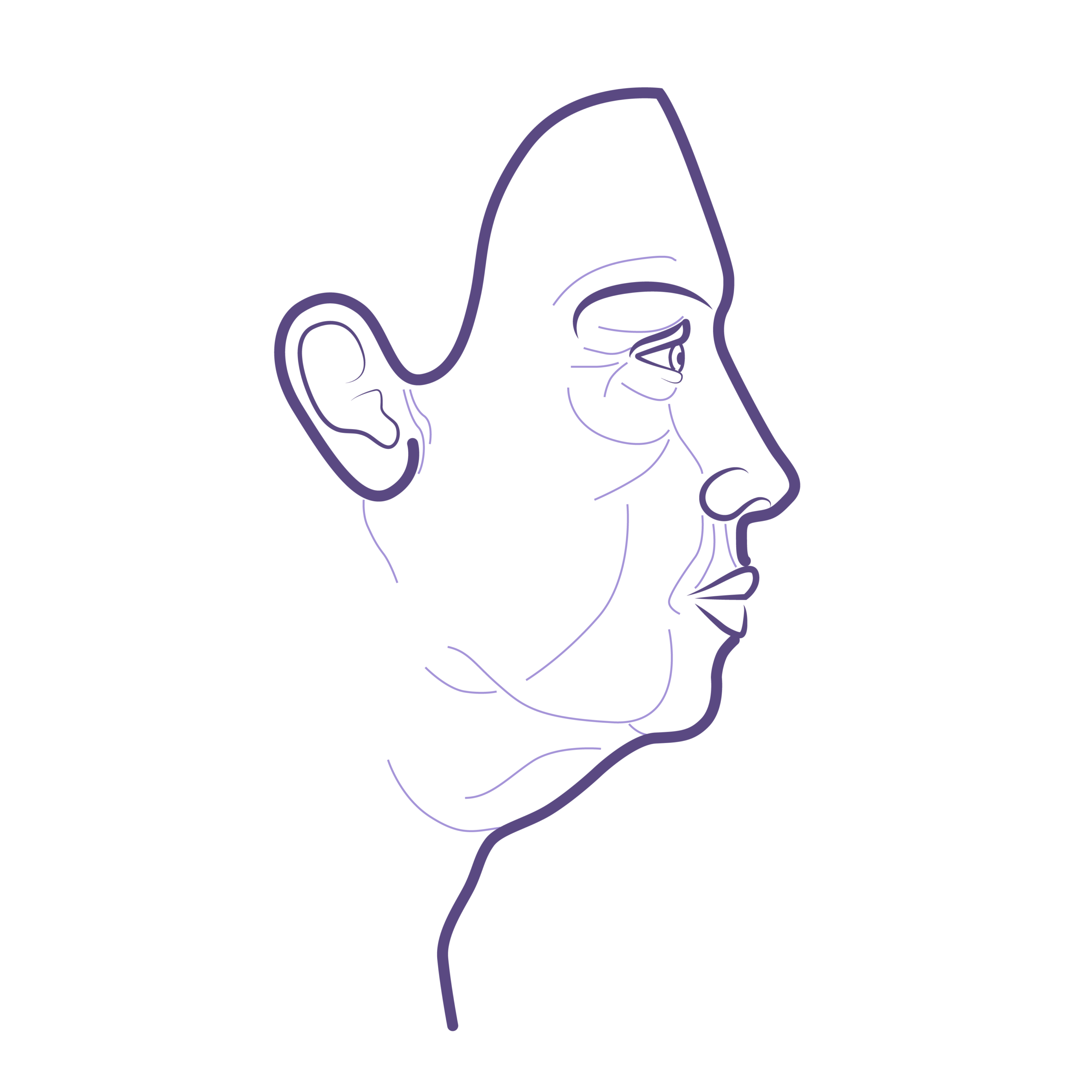 Lifting facial antes